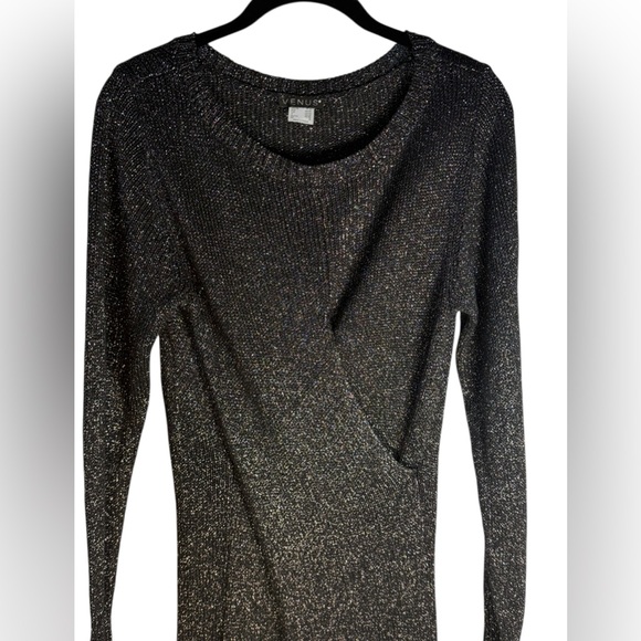 VENUS Black and Silver Knit Sweater - Picture 6 of 7